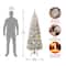 6ft. Pre-Lit Acacia Medium Flocked Artificial Christmas Tree, Clear Lights